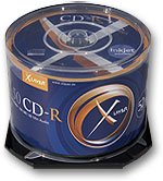 Computerzubeh&ouml;r: XLAYER CD-R 80 52x 50er Pack Cake Box CD-Rohlinge berdruckbar