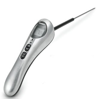 Polder Safe Serve Barbecue Thermometer - Silvertone