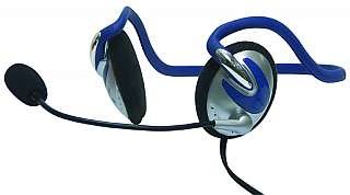 MP3 Player: Megakick Headset PHM-05V mit Lautst�rkeregler - Blau / Silber