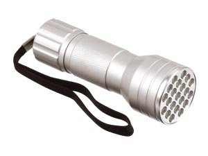 Heimkinosysteme: Hochwertige Aluminium LED Taschenlampe best�ckt mit 21 ultrahellen LEDs