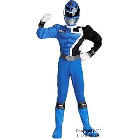 Child's Power Rangers SPD Blue Ranger Muscle Costume (Size: Medium 7-8)