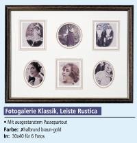 Speicherkarten: Rustica Holzrahmen Galerie braun 30x40cm mit Klassischem Einleger