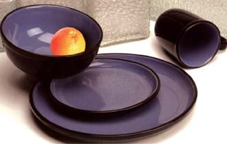 Gibson Color Oasis 16-Piece Dinnerware Set, Blue