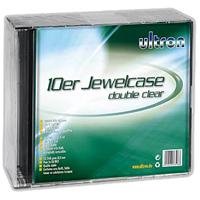 Audio und Video: ultron CD-Leerh�lle 10Pk. Leerh�lle f�r 2 CD transparent Jewelcase transparent
