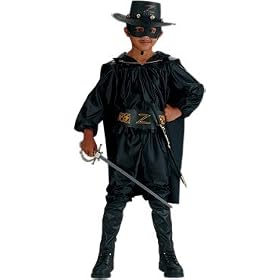 Child's Deluxe Zorro Halloween Costume (Size: Medium 8-10)