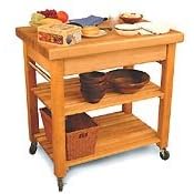 Butcher Block Kitchen Cart - Catskill Craftsmen 1476 French Country Work Center - Natural... by Catskill