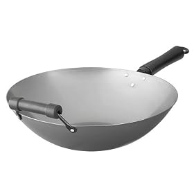 Chefmate® 14" Carbon Steel Wok by Chefmate
