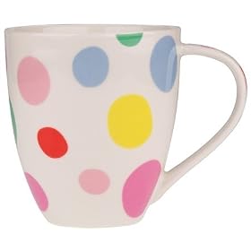 Cath Kidston LARGE Crush Mug - Bubbles: Kitchen & Home :  polka dot retro cath kidston bubbles