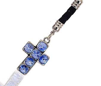 Festplatten: SUSHI Handyschmuck Swarovski gro�es blaues Kreuz SC17