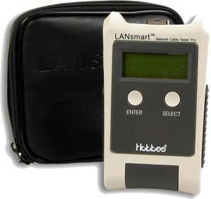Heimkinosysteme: Hobbes LANSmart Netzwerk Kabeltester mit TDR Technik und LCD Display in Kunststofftasche