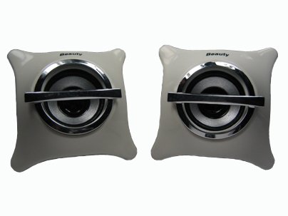 Audio und Video: USB 2.0 Sorround PC Musik Lautsprecher Boxen in weiss
