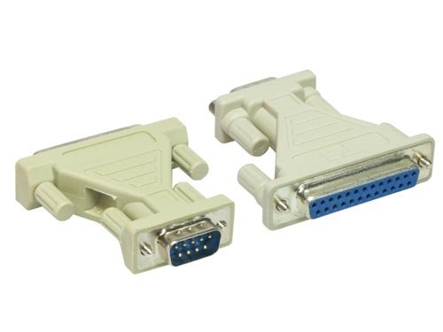 Elektronik und Foto: AT-Adapter 25pol Sub D Buchse an 9pol Sub D Stecke