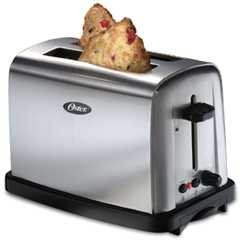 Oster 2 Slice Toaster, Brushed Stainless Steel