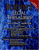 Burton's Legal Thesaurus, 3rd Edition