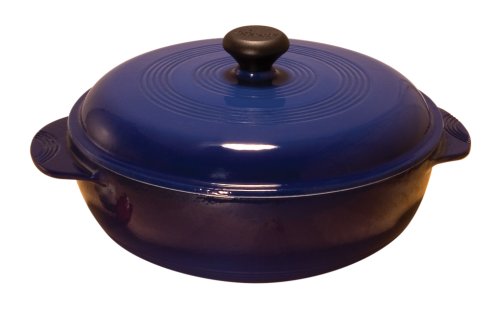 Lodge 3-qt. Round Enamel Dutch Oven, Blue