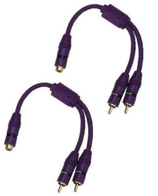Camcorder: Cinch Y-Adapter 1 Cinch-Kupplung - 2 Cinch-Stecker, 2 x 40 cm