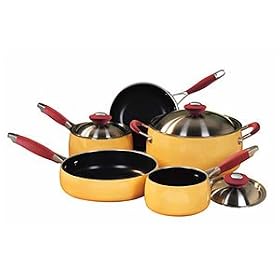 NapaStyle 8pc Cookware Set, Mustard by SmartBargains