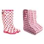 Pink Heart Wellies