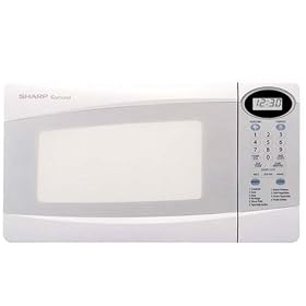 Sharp R-230KW 800-Watt 4 5-Cubic-Foot Compact Microwave, White by Microwave Ovens