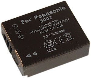 Projektoren: Photoprimus Ersatakku f�r Panasonic TZ1, TZ2, TZ3 CGA-S007 1200 maH