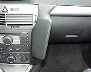 Lautsprecher: Lederkonsole f�r Opel Astra H, Bj. 03/2004, schwarz, Echtleder