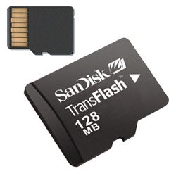 Zubeh&ouml;r: 128MB SanDisk MicroSD TransFlash Speicher, Speicherkarte MicroSD