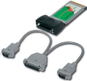 Projektoren: PCMCIA Cardbus Adapter - seriell 32Bit - 2 x seriell