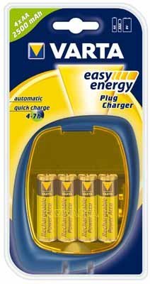 Verst&auml;rker und Receiver: Varta Easy Energy Plug Charger Ladeger�t (inkl. 4 x AA 56756 Rechargeable Power Akku)