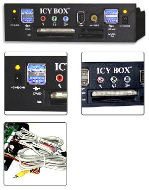Speicherkarten: RaidSonic IB-861-B 50 in eins Kartenleser mit Multiportfrontblende
