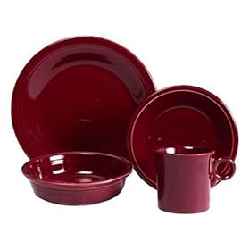 Fiesta Cinnabar 852 16-Piece Dinnerware Set, Service for 4 by Fiestaware