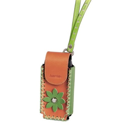 Heimkinosysteme: Hama Telefontasche "Sunflower", Orange/Gr�n