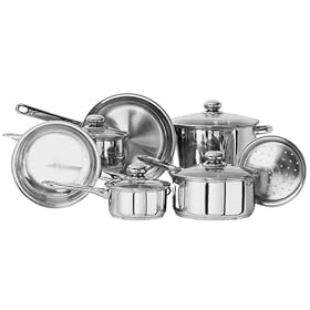 Innova Classicor 11-Piece Stainless Steel Cookware Set with Lids by Innova