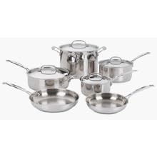 Cuisinart Chef's Classic Stainless Steel 10-Piece Cookware Set by Cuisinart