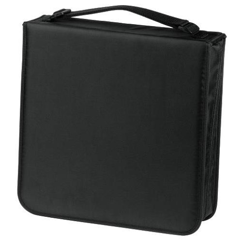 Drucker: Easy Line CD-/ DVD-Wallet 208 und CD-Beschriftungsstift, Nylon, Schwarz