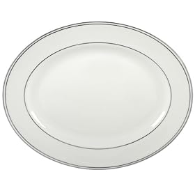 Lenox Federal Platinum 13-Inch Bone China Oval Platter by Lenox