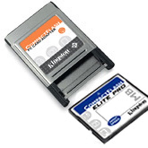 Kompaktanlagen: Kingston Elite Pro 256.0 MB CompactFlash Card 256MB Typ I SLC + PCMCIA Typ II Adapter