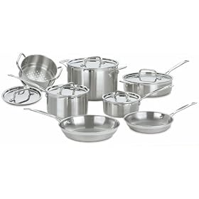 Cuisinart MCP-12 Multiclad Pro Stainless-Steel 12-Piece Cookware Set by Cuisinart