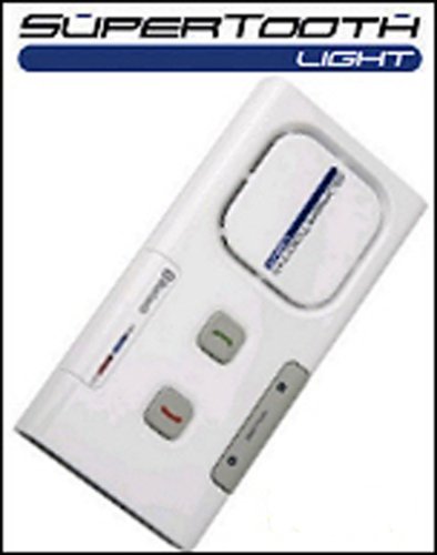 Verst&auml;rker und Receiver: VCT Supertooth Light White Bluetooth Freisprecheinrichtung inkl. Netzteil und KFZ-Ladekabel.