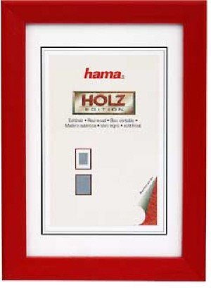 Heimkinosysteme: Hama 64979 Holz Rahmen Helsinki Rot 20X30