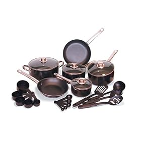 Sunbeam® S-12053 Family 24-Piece Black Non-Stick Aluminum Set by Continuum