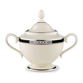 Lenox Hancock Platinum Ivory China Sugar Bowl by Sugar Bowls