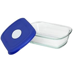 Pyrex Storage Deluxe 1.875cup 450ml. Rectangular Dish with Lid by Pyrex