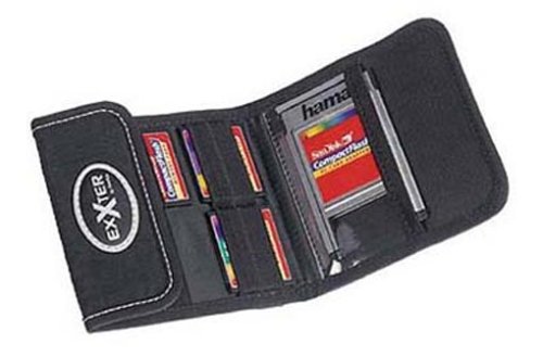 Drucker: Exxter Tasche f�r 4 CF-Speicherkarten schwarz