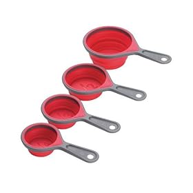 Sleekstor Collapsible Silicone Measuring Cup Set, 4-Pc. by Chef'n Corp