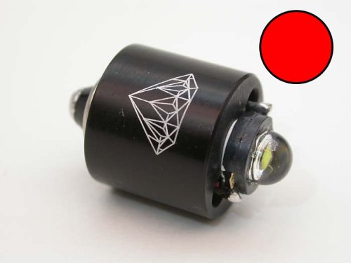 Digitalkameras: Diamond 3 Watt Lambertian LED Austauschbirne f�r Maglite mit 3, 4 oder 5 Batterien rot