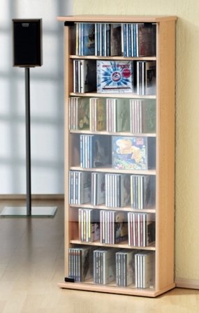 Verst&auml;rker und Receiver: VCM Vetro CD/DVD/Video-Turm ahorn
