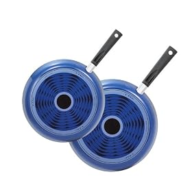 T-Fal Color Collection Nonstick 2-Piece Saute Pan Set, Blueberry by T-Fal