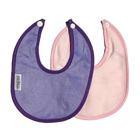 Silly Billyz Newborn Bib 2 Pack Lilac/Light Pink