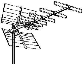 Kompaktanlagen: Kathrein AOP 65 UHF-Antenne, Vormast, Gewinn max. 15 dB