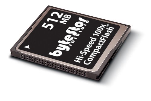Kamerazubeh&ouml;r: ByteStor Highspeed CF 512MB CompactFlash (100x) Speicherkarte (Retailverpackung)